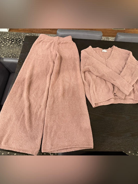 Sincerly Jules Other - Sincerely Jules Blush Pink Cozy Knit Sweater and Wide Leg Pants Set